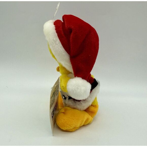 Christmas Tweety Santa Plush Bean‎ Bag 8” Warner Bros Studio Vintage 1998 New - Picture 3 of 4